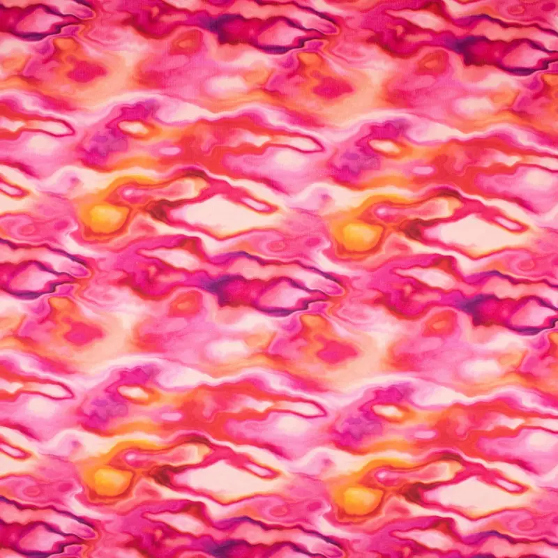 Sweatshirt Stoff Digitaldruck Aquarell Farbverlauf pink Günstig