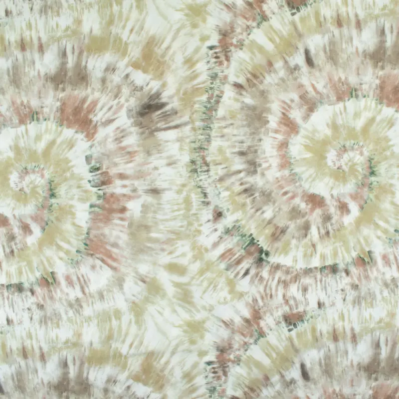 Viskosestoff Digitaldruck Batik taupe/beige Geprüft