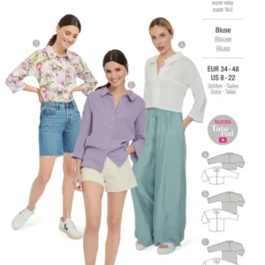 Versand Am Gleichen Tag Schnittmuster "Burda" Bluse 5887