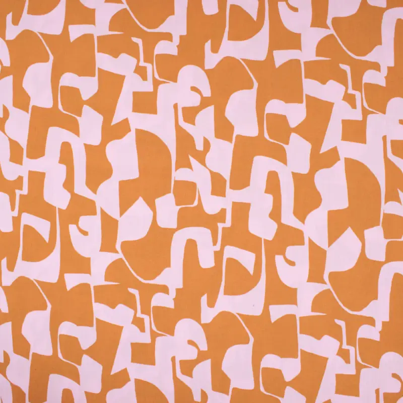 Preisknaller Viskosestoff Abstrakt orange
