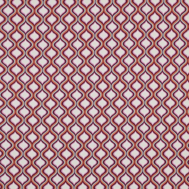 Baumwoll Popeline Retro lila Begrenztes Angebot