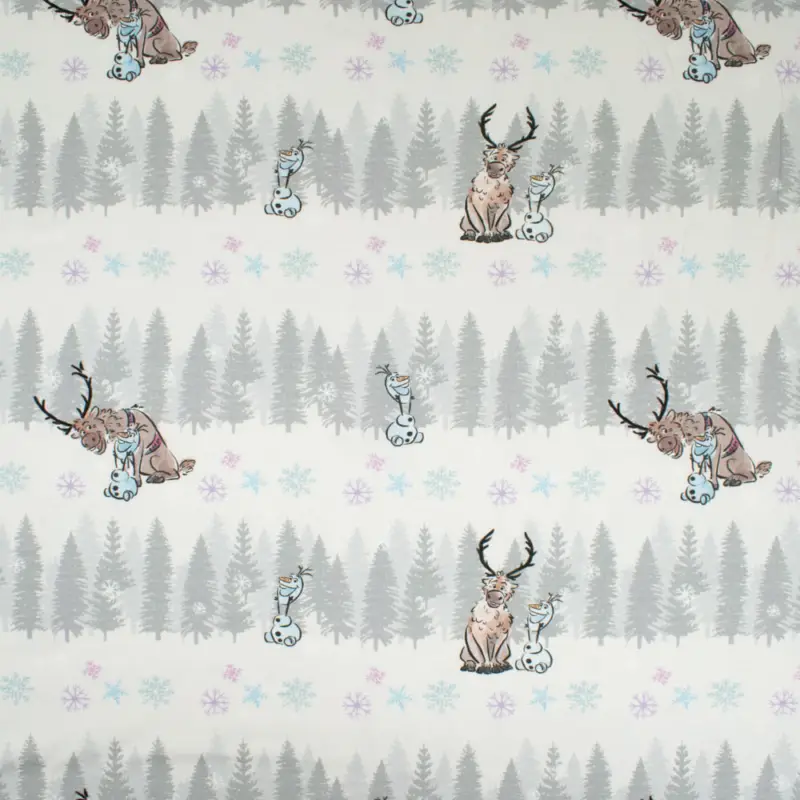 Baumwolljersey Frozen Olaf & Sven natur Geprüft