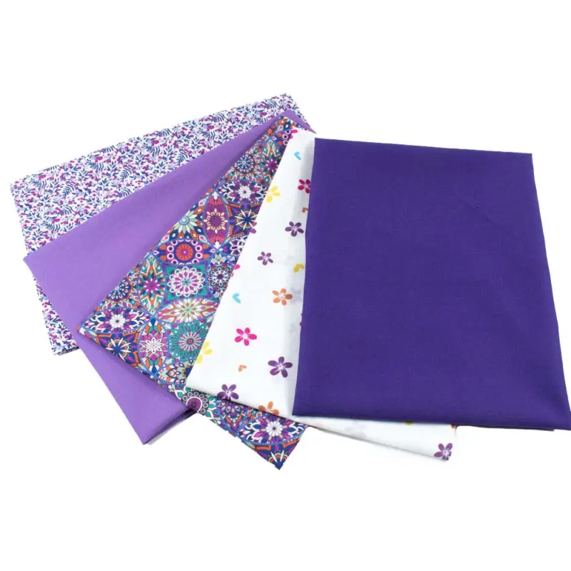 Stoff Patchwork & Quiltpaket Blumen (5x ca. 50cmx75cm) Ausverkauf