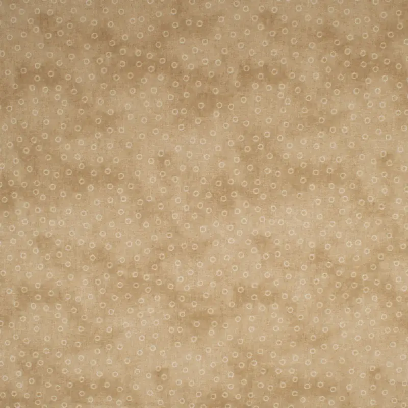 Baumwollstoff Popeline kleine Kreise sand Aktuell