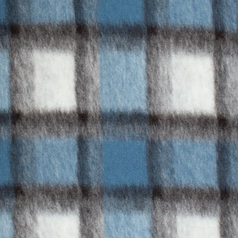 Wollkaro jeansblau Preiswert