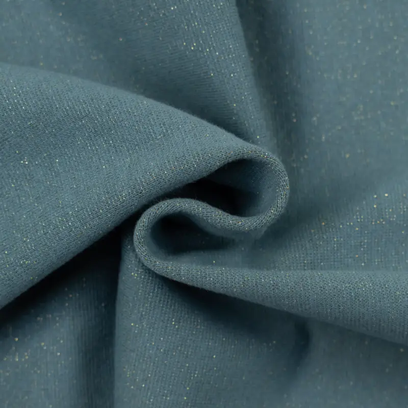 Bündchen mit Lurex jeansblau Neue Ware