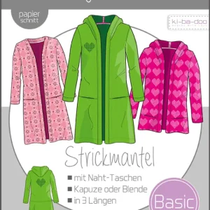 Günstig Schnittmuster kibadoo Kinder Basic Strickmantel