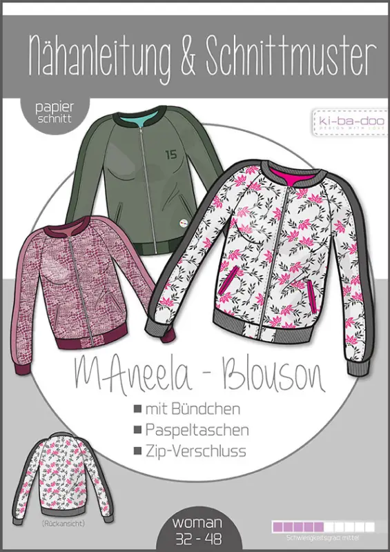 Schnittmuster kibadoo Blouson MAneela Neu
