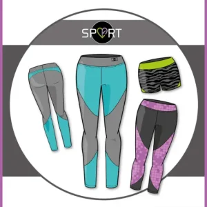 Zertifiziert Schnittmuster kibadoo Sport-Tight Damen