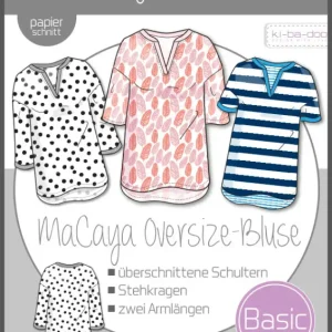 Knallerangebot Schnittmuster kibadoo Oversize Bluse MaCaya