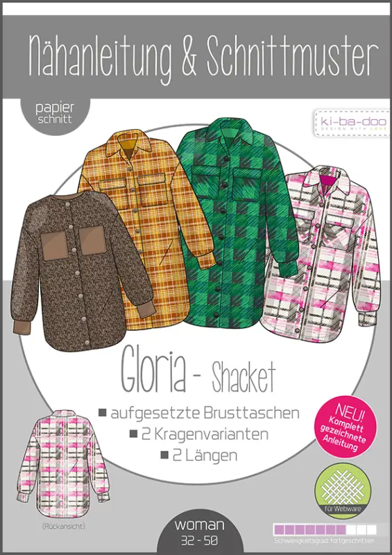 Schnittmuster kibadoo Gloria Shacket Letzte Chance