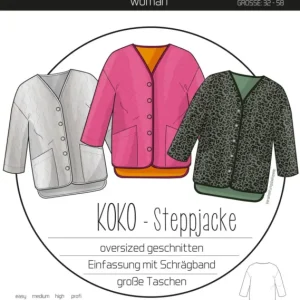 Highlight Schnittmuster Kibadoo Steppjacke Koko
