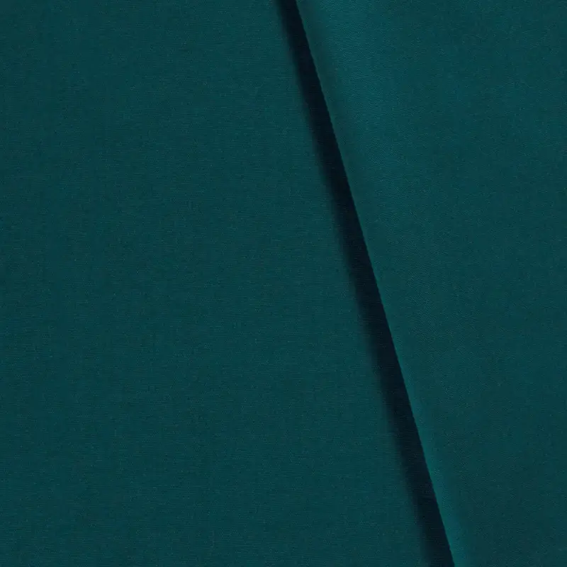 Sichere Zahlung Rest 0,60 Meter - Dekostoff Canvas uni dunkelpetrol