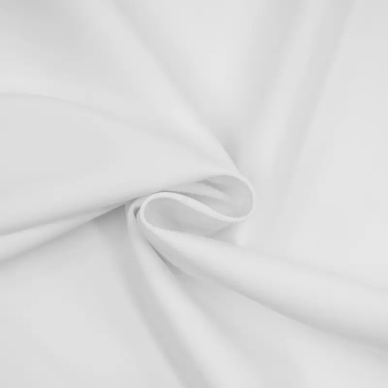 Stretch Viskose Popeline uni weiß Billig
