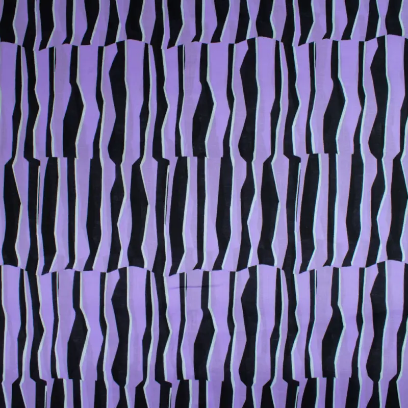 Baumwollstoff Voile Geometrisch lila Garantierte Lieferung