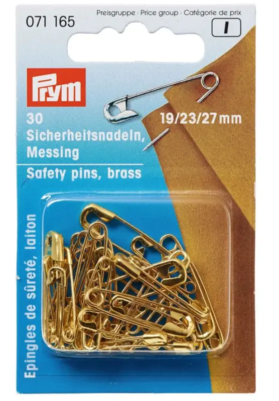 Prym Sicherheitsnadeln 19/23/27 mm gold Nr. 071165 Beliebt