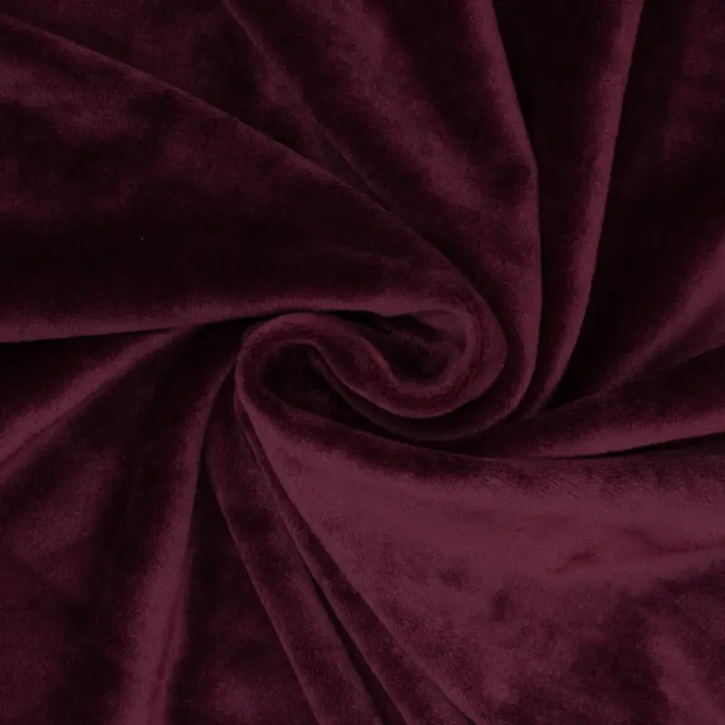 Direkt Vom Hersteller Nickistoff Velour uni beere