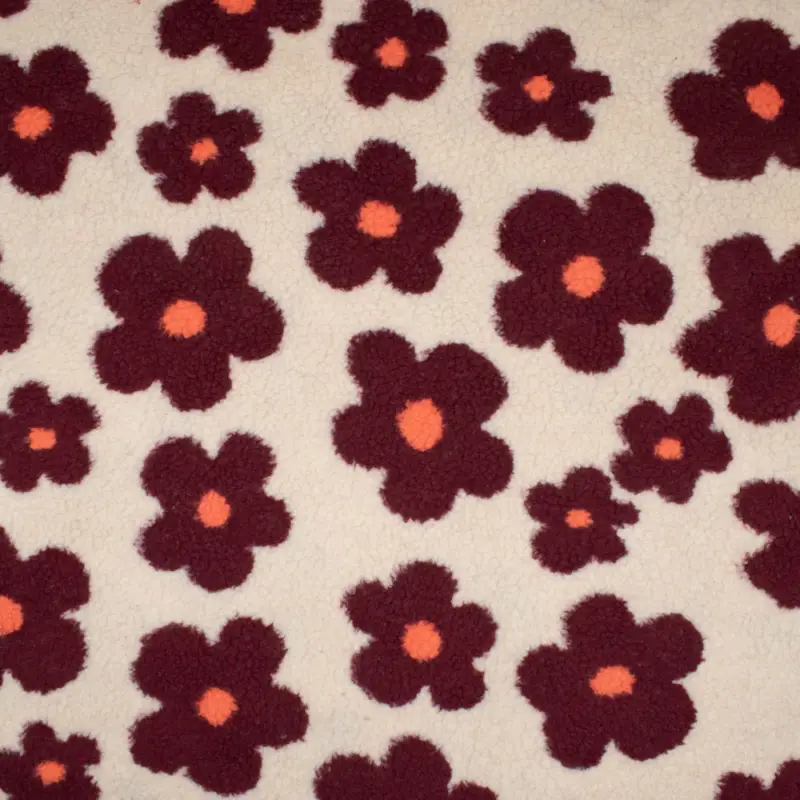 Teddystoff Blumen beige Must-Have