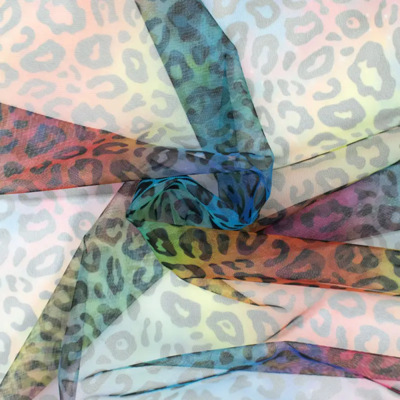 Tüll Animal Print bunt Schneller Versand