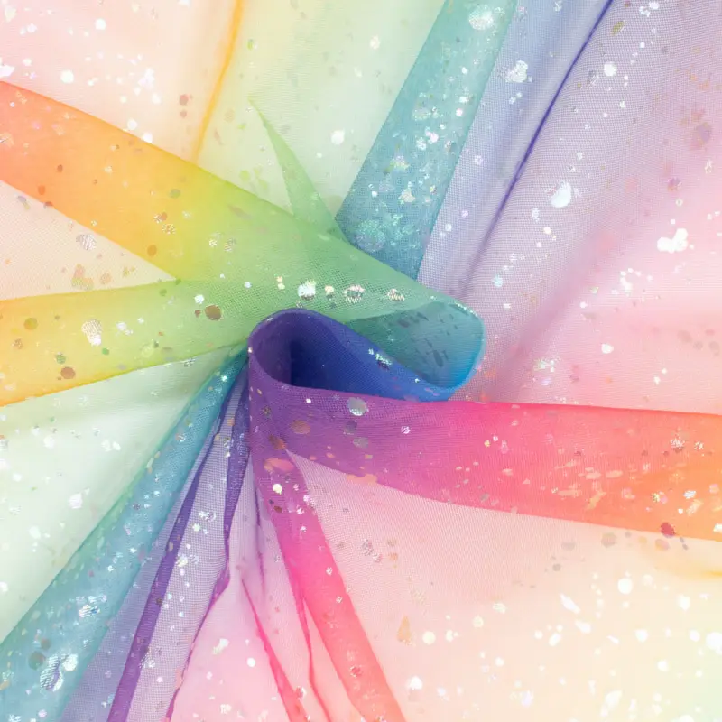 Preis Gesenkt Tüll Dots Regenbogenfarben