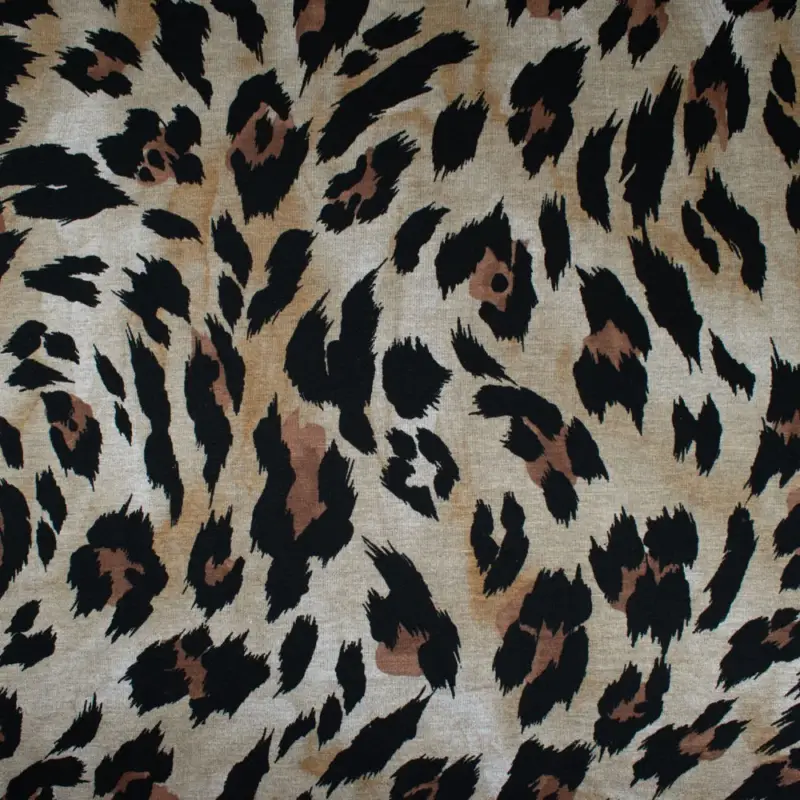 Rest 0,80 Meter - Punta di Roma Animal Print beige Preis Gesenkt