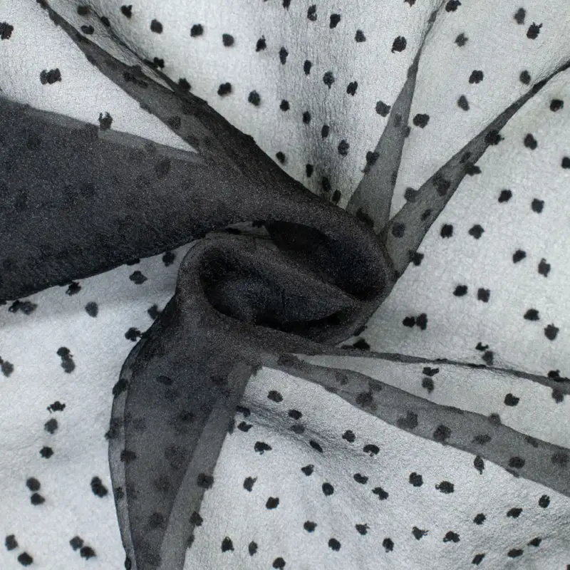 Versand Am Gleichen Tag Tüll Dots schwarz