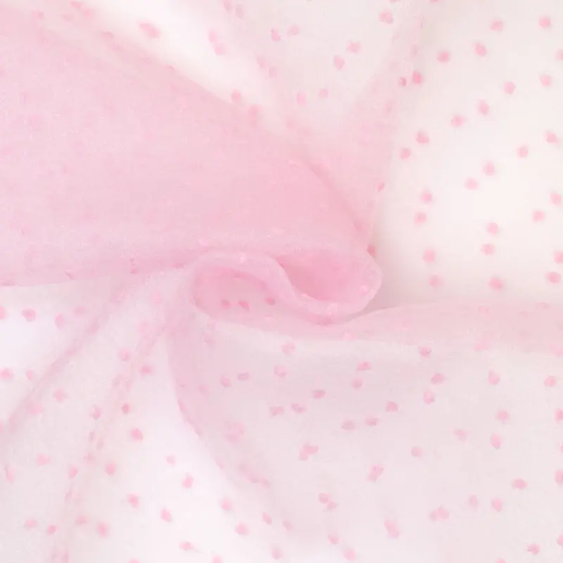 Tüll Dots rosa Schnäppchen