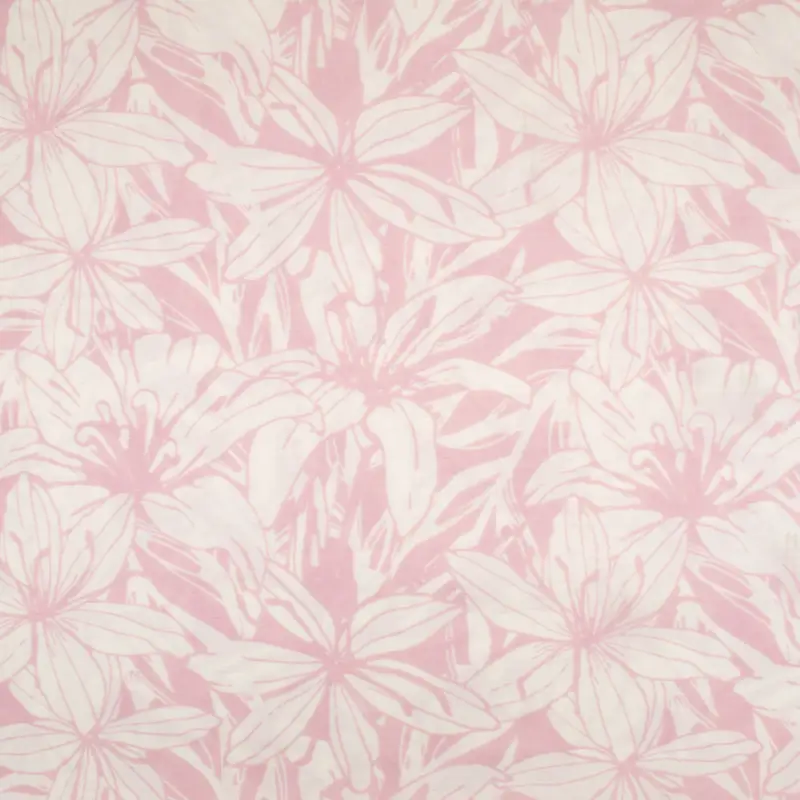 Viskose Twill Stoff Blumen rosa natur Jetzt Kaufen