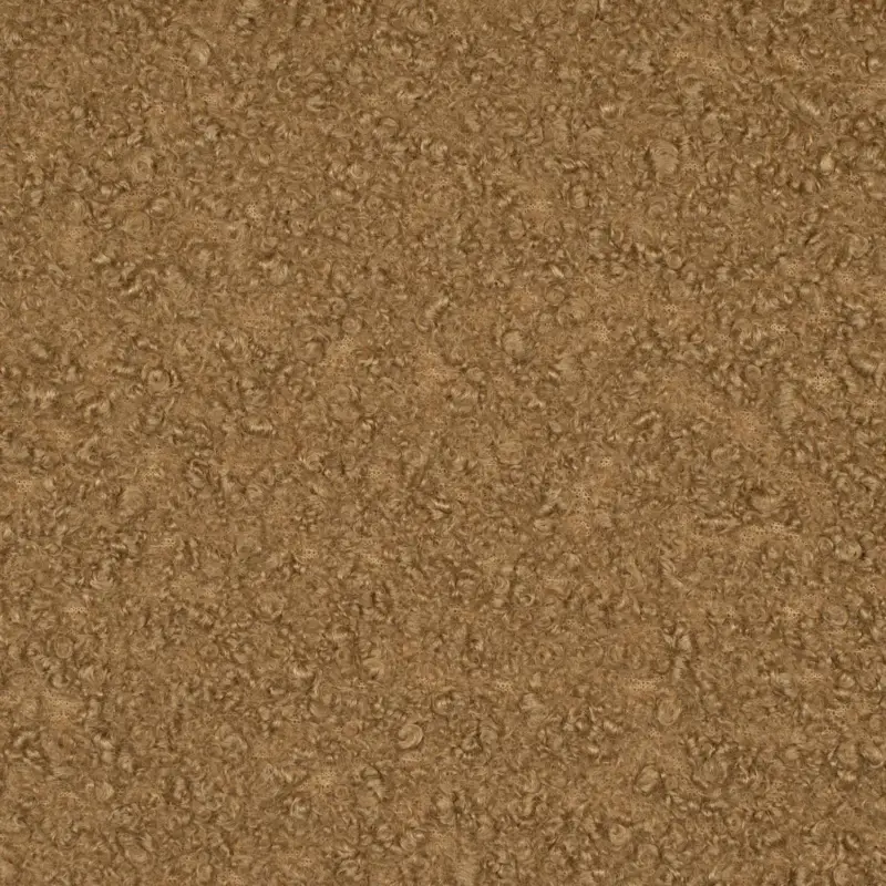 Aktuell Bouclé Stoff uni camel