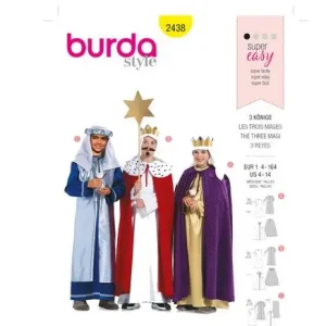 Heißes Angebot Schnittmuster "Burda" Kostüm Fasching Karneval Drei Könige 2438