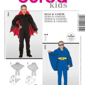 Markenprodukt Schnittmuster "Burda" Kostüm Fasching Karneval Vampir & Bat-Boy 2791