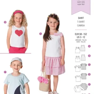 Schnittmuster Burda 9439 T-Shirt Top Kinder Garantierte Lieferung