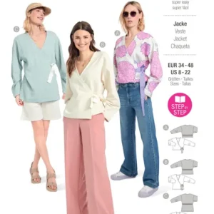 Sonderaktion Schnittmuster "Burda" Wickeljacke 5892
