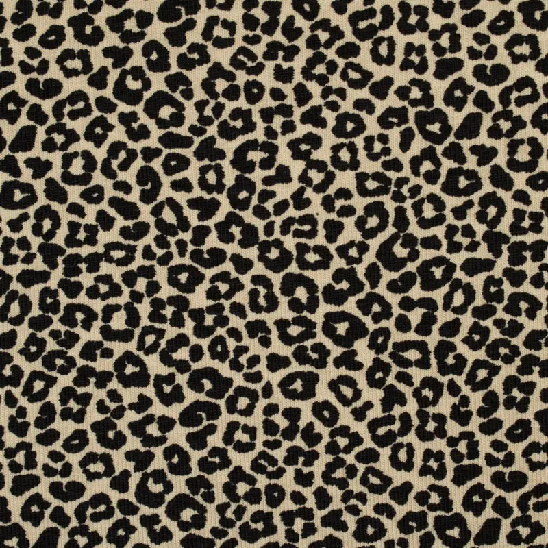 Baumwolljersey kleiner Animal Print beige Aktuell