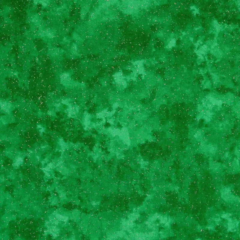 Baumwollstoff Popeline Batik Glitzer grün Jetzt Kaufen