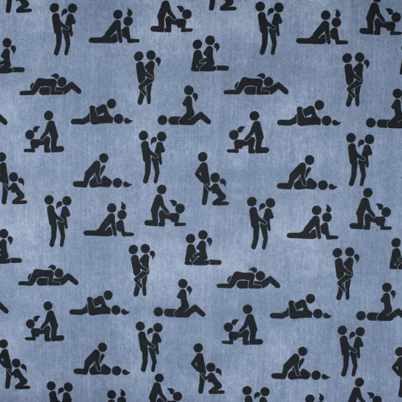 Sonderangebot Baumwolljersey Kamasutra jeansblau