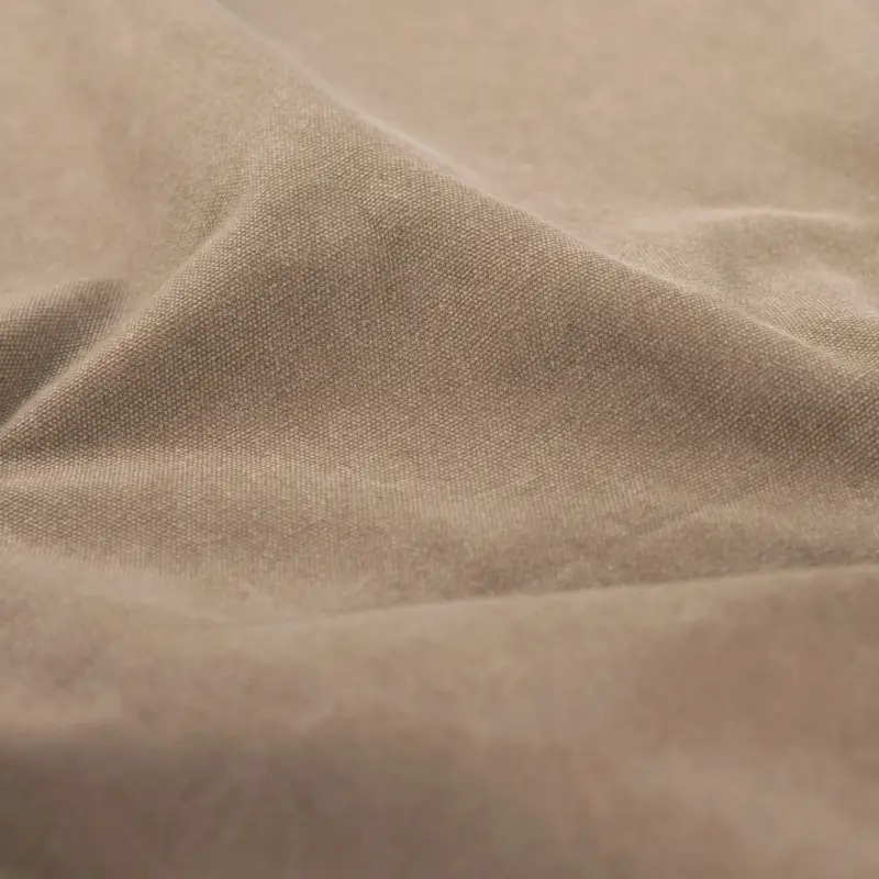 Dekostoff Canvas beschichtet gewachst taupe Super-Preis