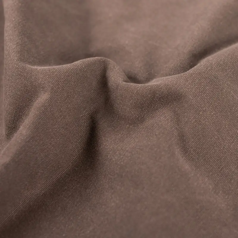 Dekostoff Canvas beschichtet gewachst dunkelbraun Neu