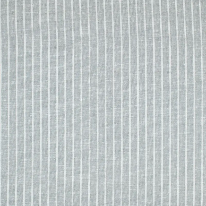 Preiswert Halbleinen Chambray meliert Streifen hellgrau