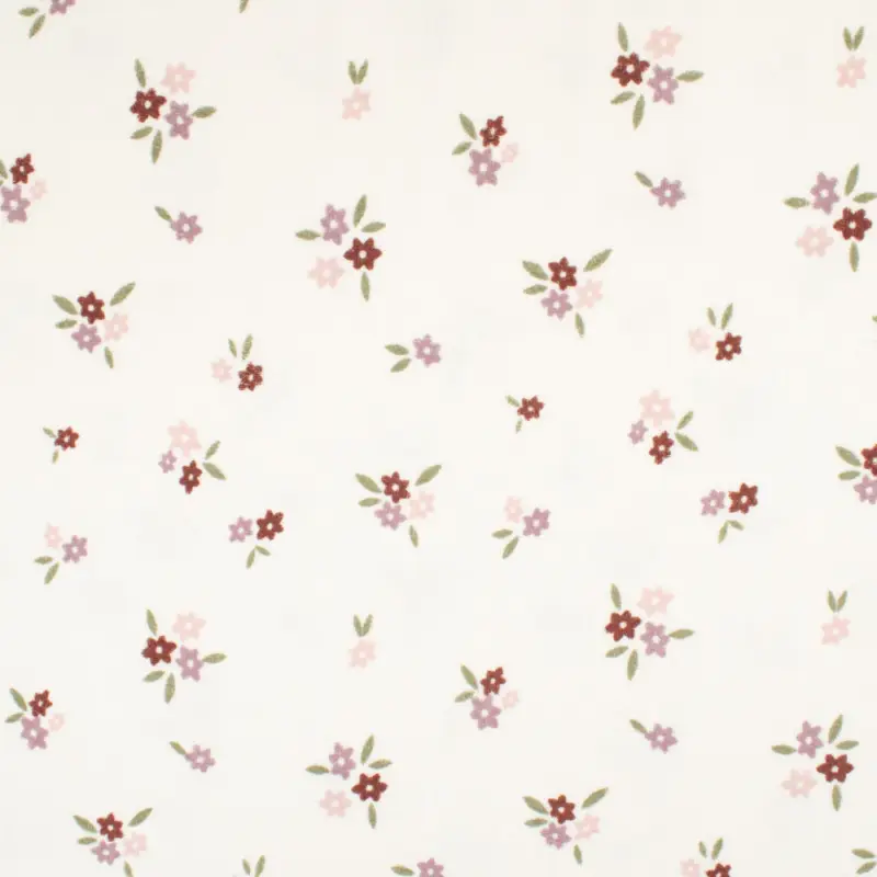 Wochenendangebot Frottee-Jersey Blumen natur