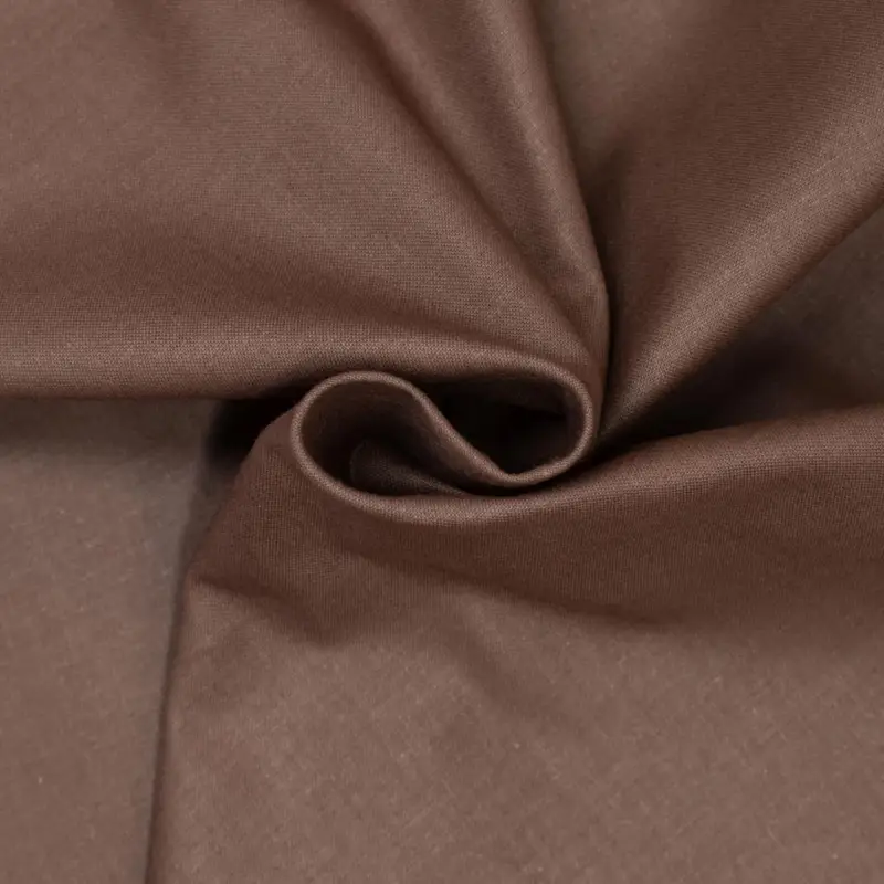 Preisreduziert Baumwollstoff Cretonne uni braun