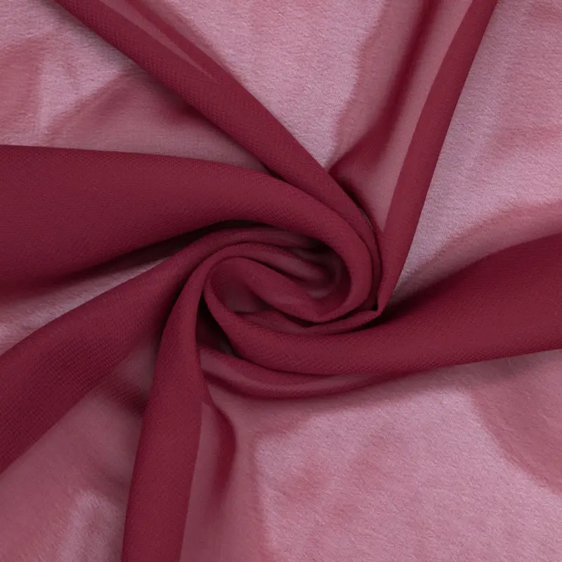 Chiffon uni weinrot Jetzt Kaufen