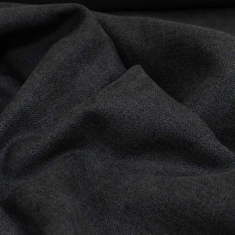 Beliebt Polsterstoff uni schwarz