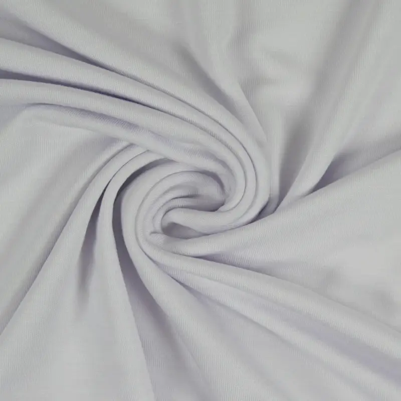 Rest 0,50 Meter - Tencel Modal Jersey uni weiß Schneller Versand