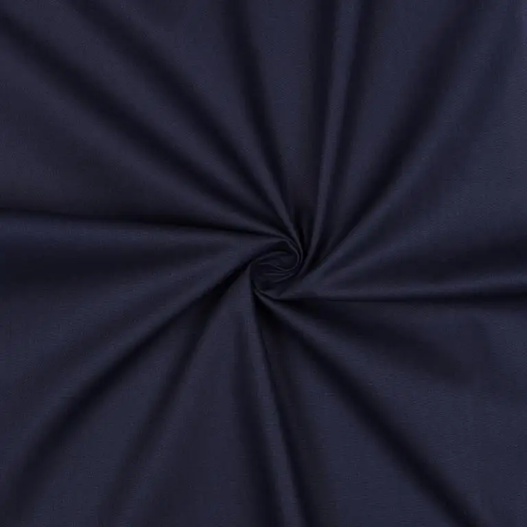 Baumwollstoff Popeline uni marine Neue Kollektion