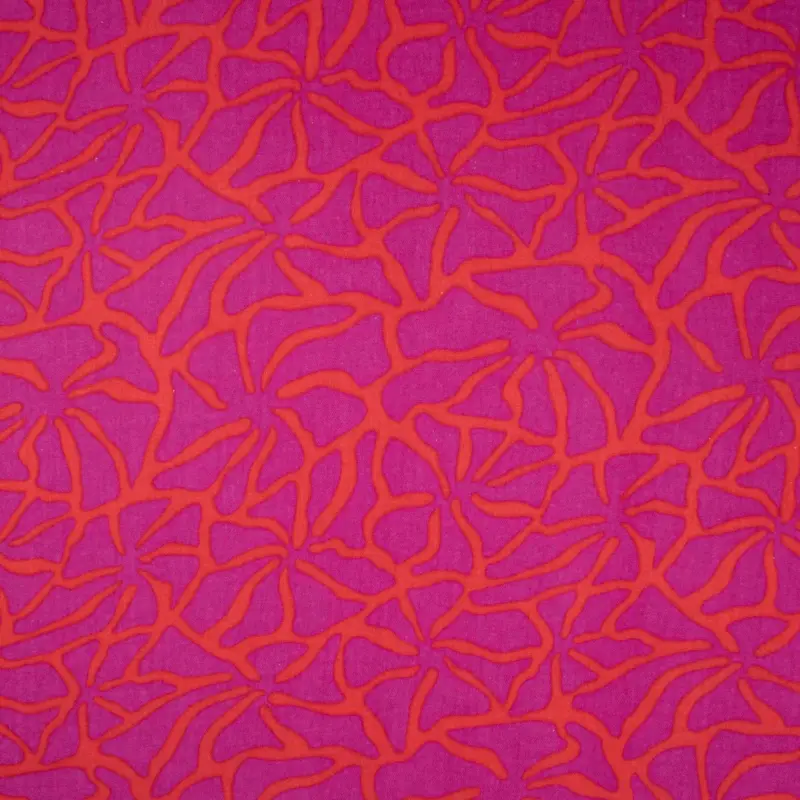 Aktuell Baumwoll Musselin Double Gauze abstrakt pink