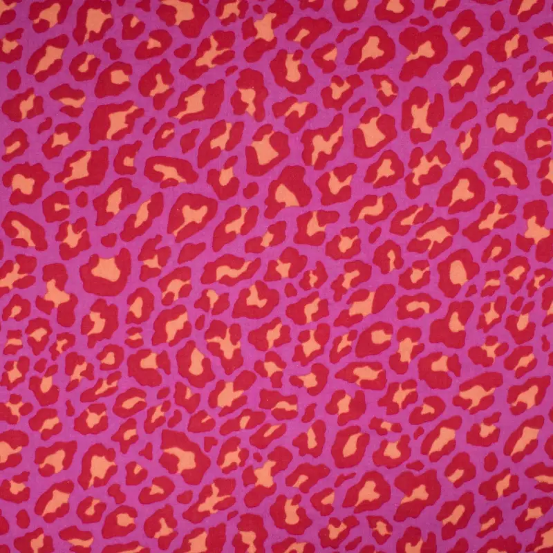 Baumwoll Musselin Double Gauze Animal Print pink Heißes Angebot