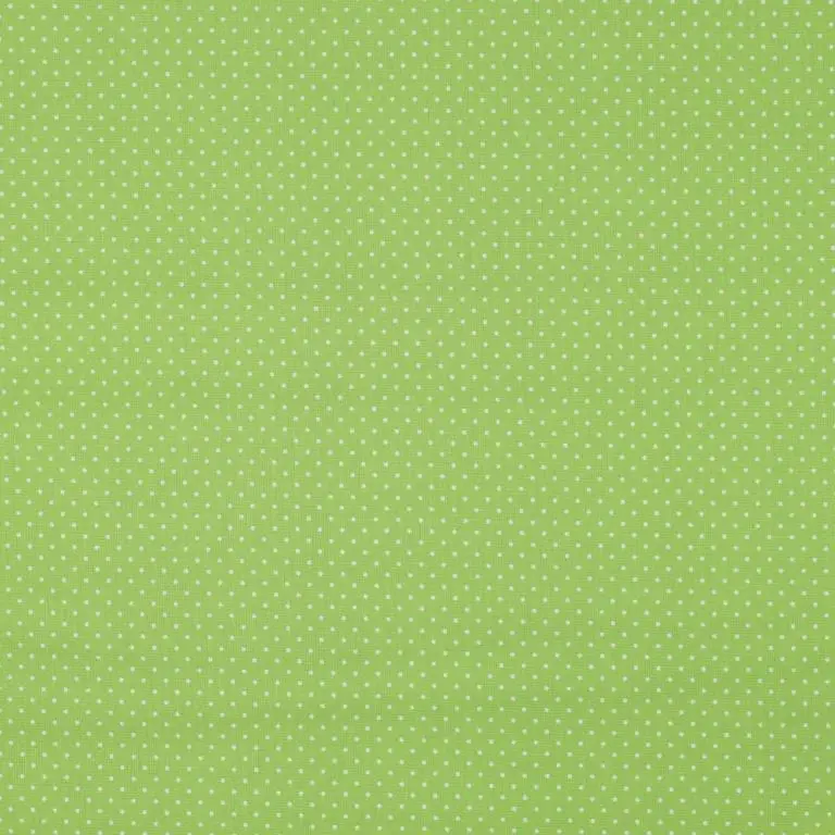 Baumwollstoff Popeline mini Punkte limegrün Finale Aktion