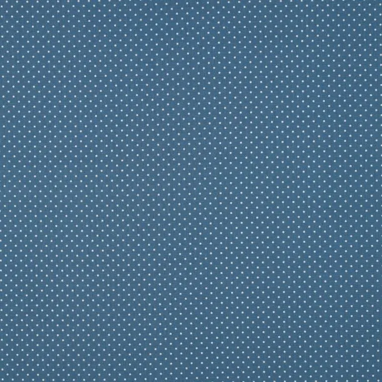 Baumwollstoff Popeline mini Punkte jeansblau Nur Für Kurze Zeit