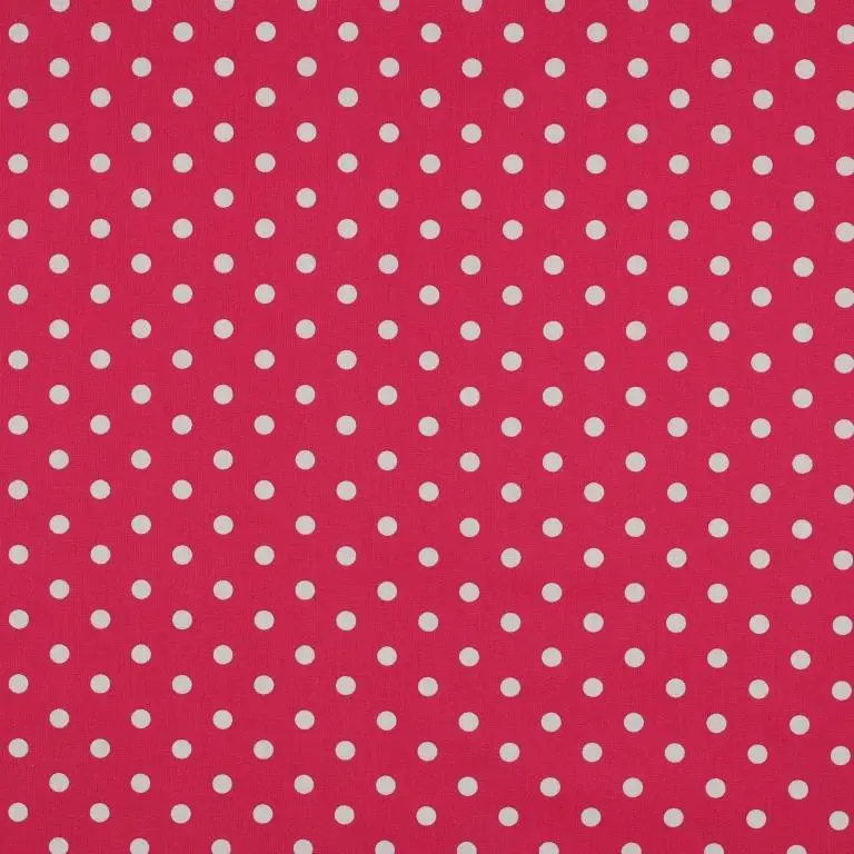 Baumwollstoff Popeline Tupfen pink Bestseller